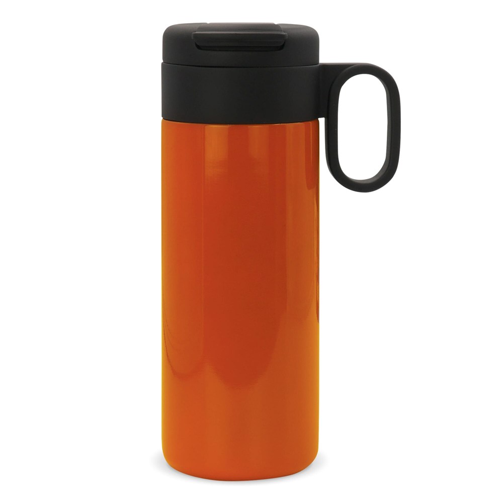 Isolierbecher Flow mit Griff 400ml - Orange